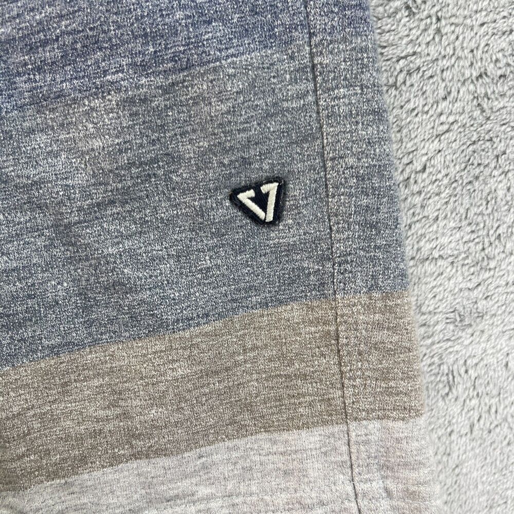 Vissla Mocha Sofa Surfer Board Shorts Mens Medium Gray Blue Striped Swimwear - Picture 3 of 11
